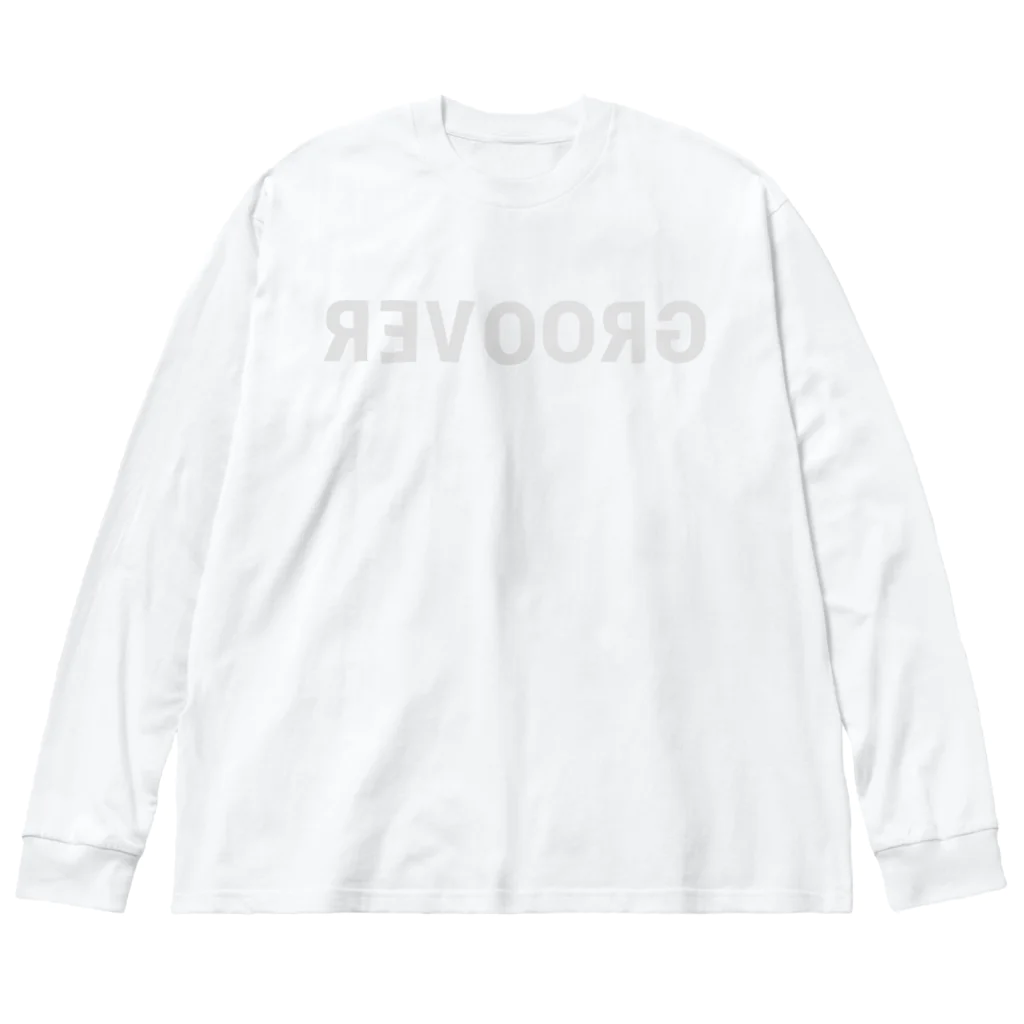 MSK STUDIOのGROOVER Mirror Typo / Right Gray Big Long Sleeve T-Shirt