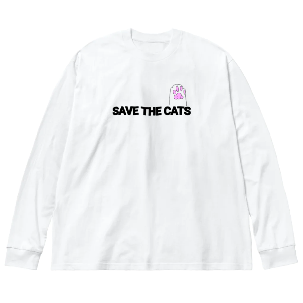 あみKENのSave the cats 3 ビッグシルエットロングスリーブTシャツ