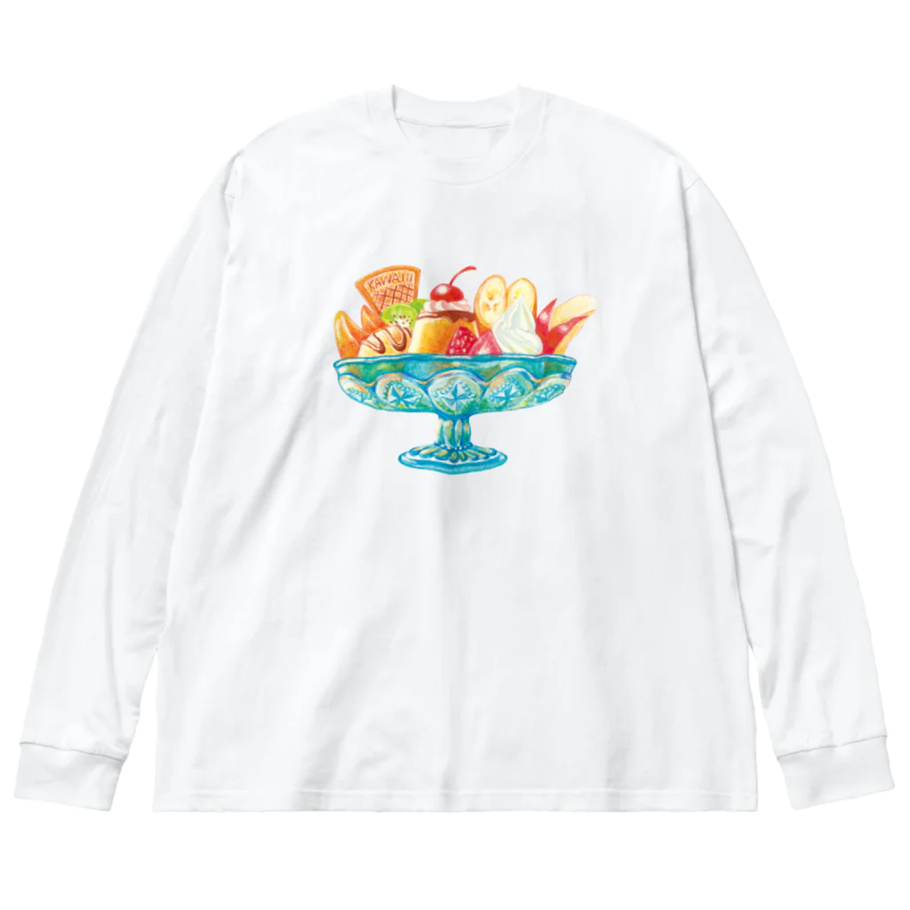 SATONOEのプリンアラモード Big Long Sleeve T-Shirt