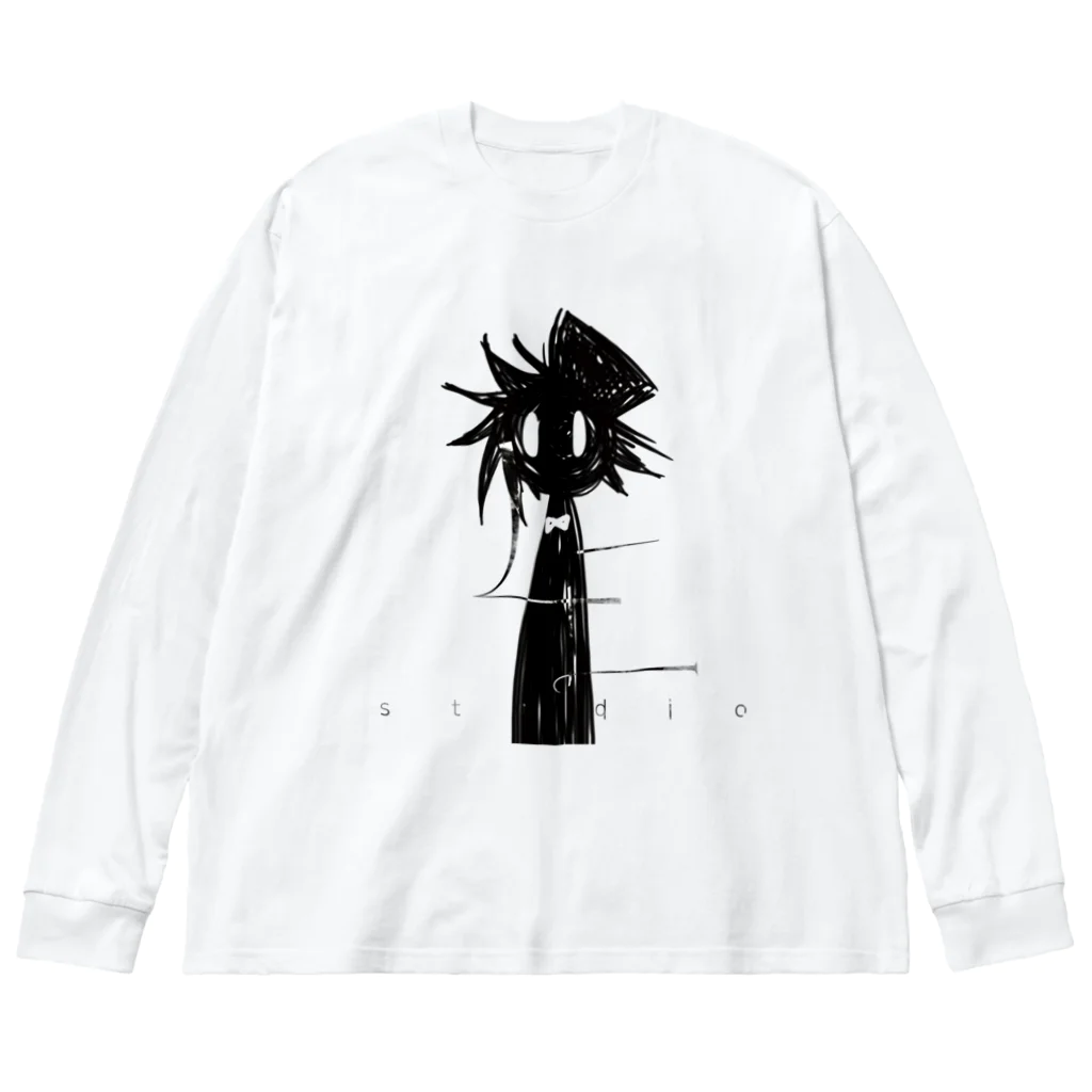 えるいーのロゴ入りぱぶりくんロングTシャツ（ビッグシルエット） Big Long Sleeve T-Shirt