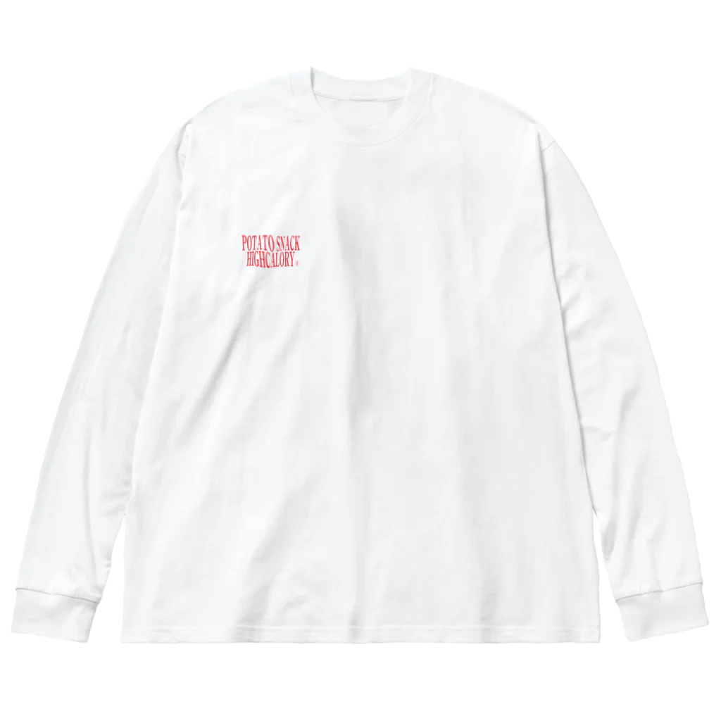 POTATO SNACK HIGHCALORYのL/S "I can stop sneezing" T ビッグシルエットロングスリーブTシャツ