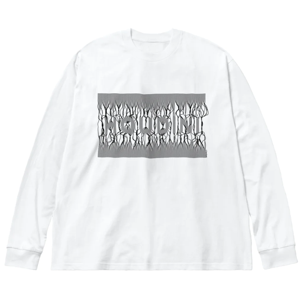 𝗧𝗮𝗿𝗼 𝗢𝘇𝗮𝗸𝗶 -𝘛‌𝘈 𝘢𝘱𝘱𝘳𝘦𝘯𝘵𝘪𝘤𝘦-の束波 / たばなみ　(黒) ビッグシルエットロングスリーブTシャツ