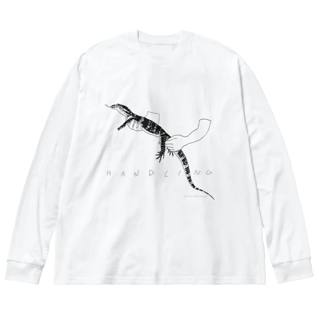 あるごんのハンドリングされるサルバトールモニター Big Long Sleeve T-Shirt