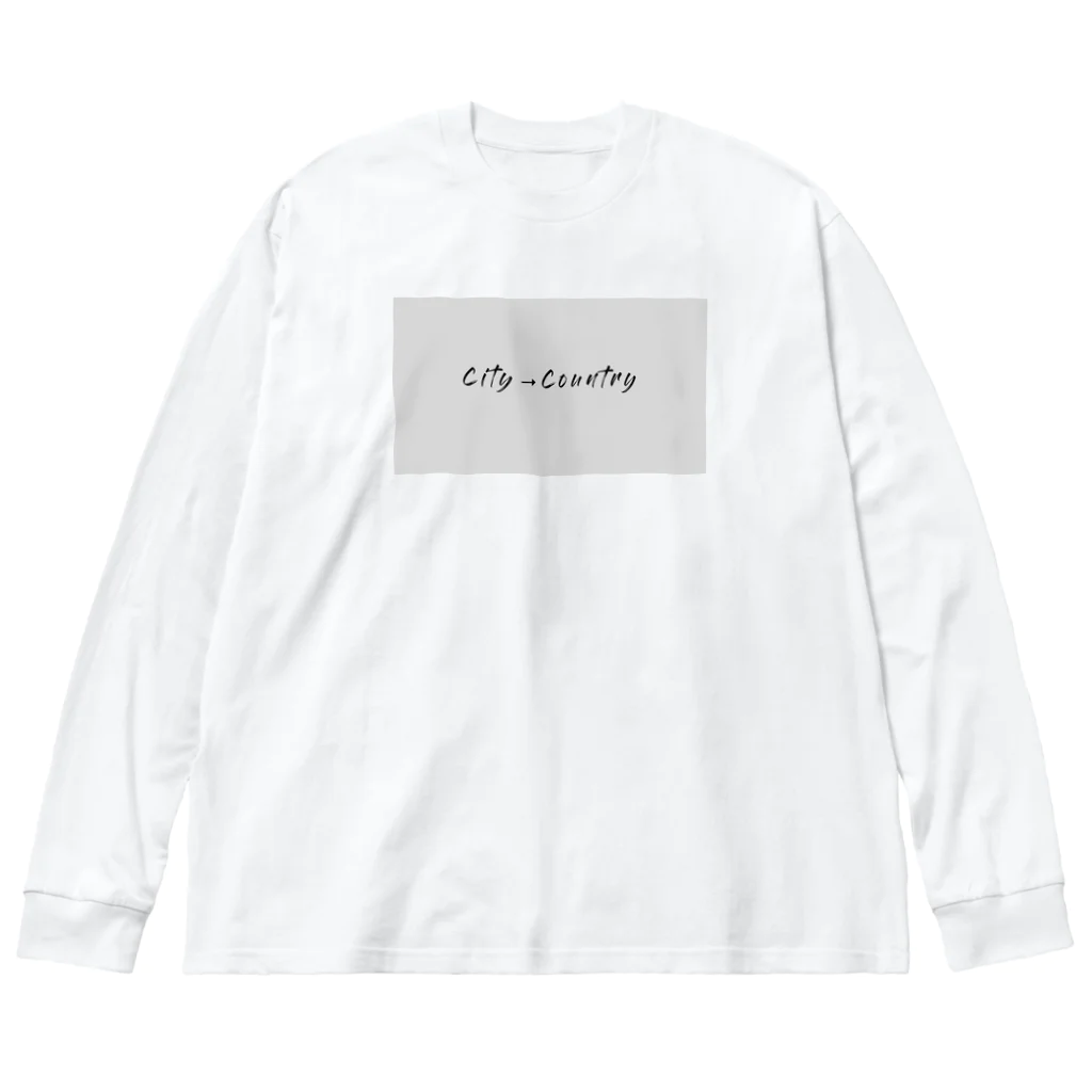 たかぼっち。の移住T ビッグシルエットロングスリーブTシャツ