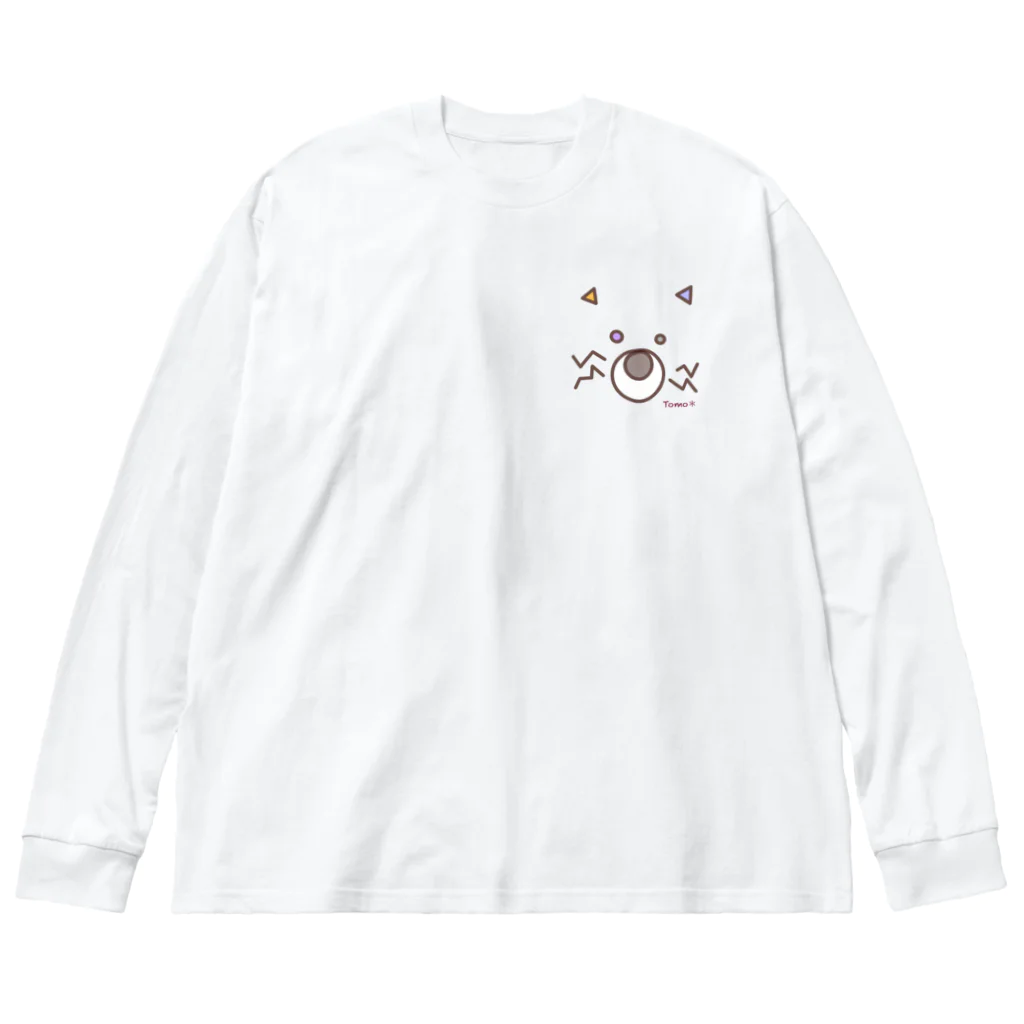 PonNeRu☆のBowMew＊ビッグシルエットロングスリーブTシャツ Big Long Sleeve T-Shirt