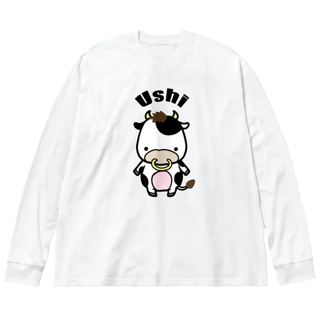 ラクガキメイトのウシ君　改 Big Long Sleeve T-Shirt