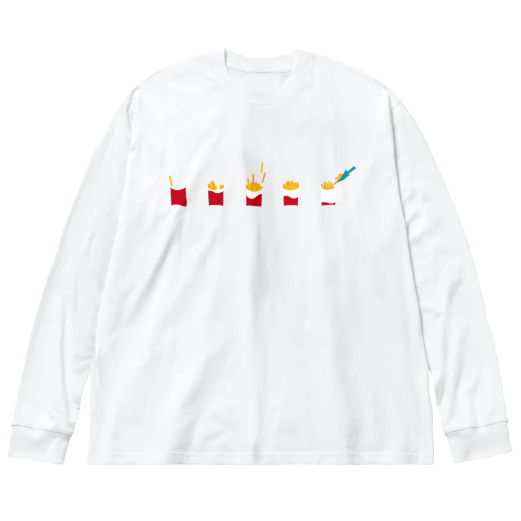 NATSUYA TAKASAKIのフライドポテト ビッグシルエットロングスリーブTシャツ