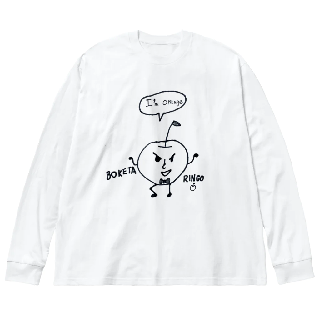 CHANAのボケたりんご ビッグシルエットロングスリーブTシャツ