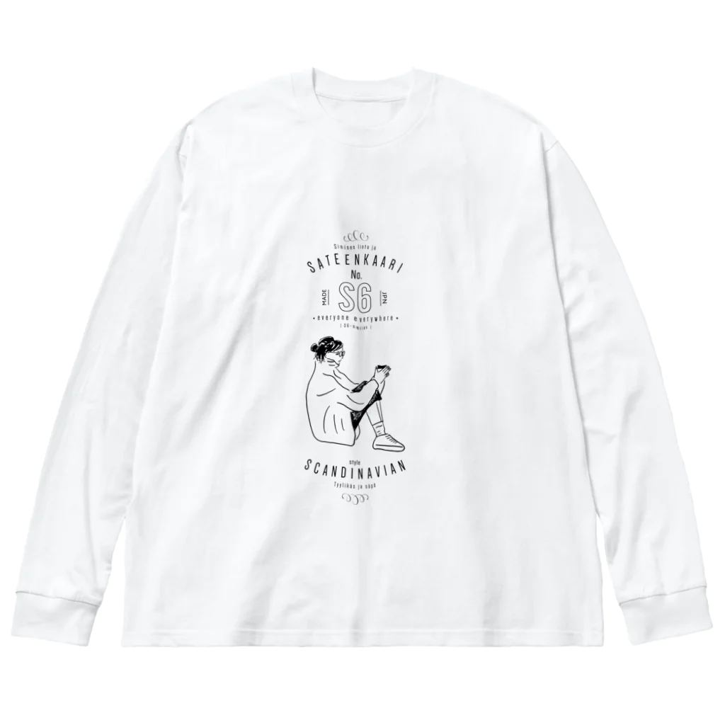 sateen kaariの［sateen kaari］ -S6 series- ビッグシルエットロングスリーブTシャツ