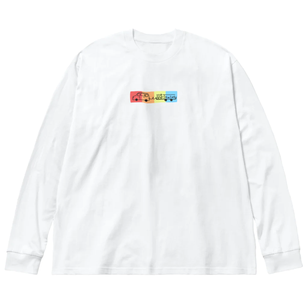 US-towingのＣＡＭＰグッズ総柄 ビッグシルエットロングスリーブTシャツ