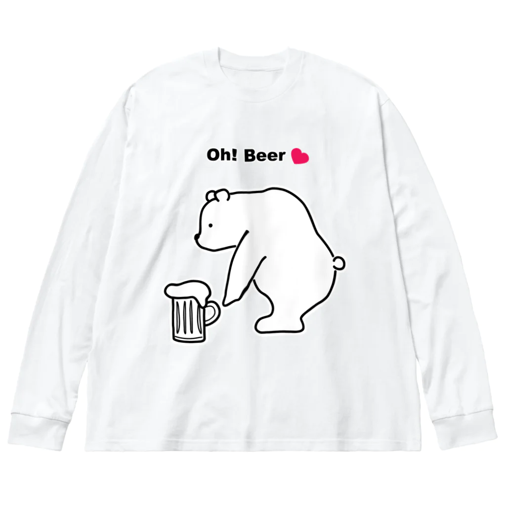 Atelier CのBeerを拾ったBear Big Long Sleeve T-Shirt