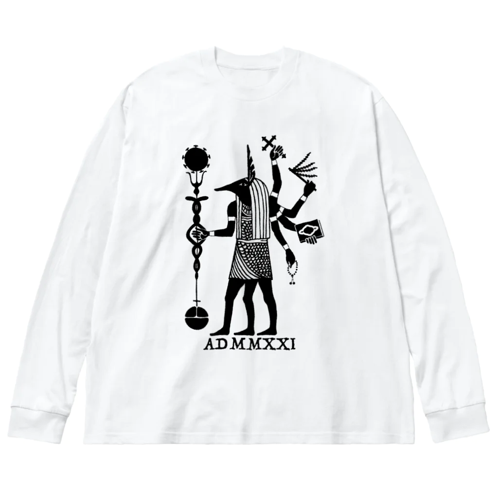 planetNITの【疫病退散】アヌビエ2021 Big Long Sleeve T-Shirt