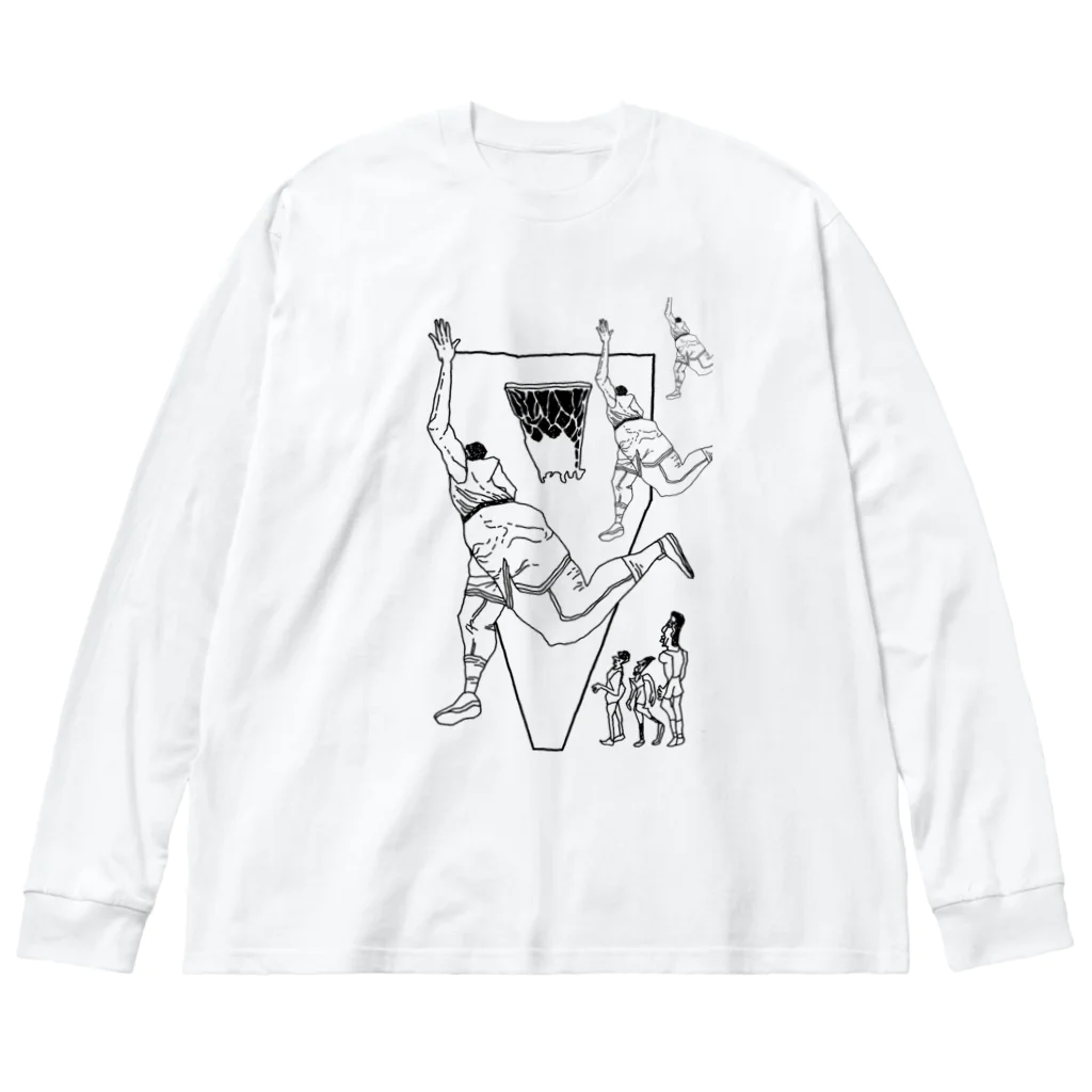 YU's SHOPのバスケットボールプレーヤーJR Big Long Sleeve T-Shirt