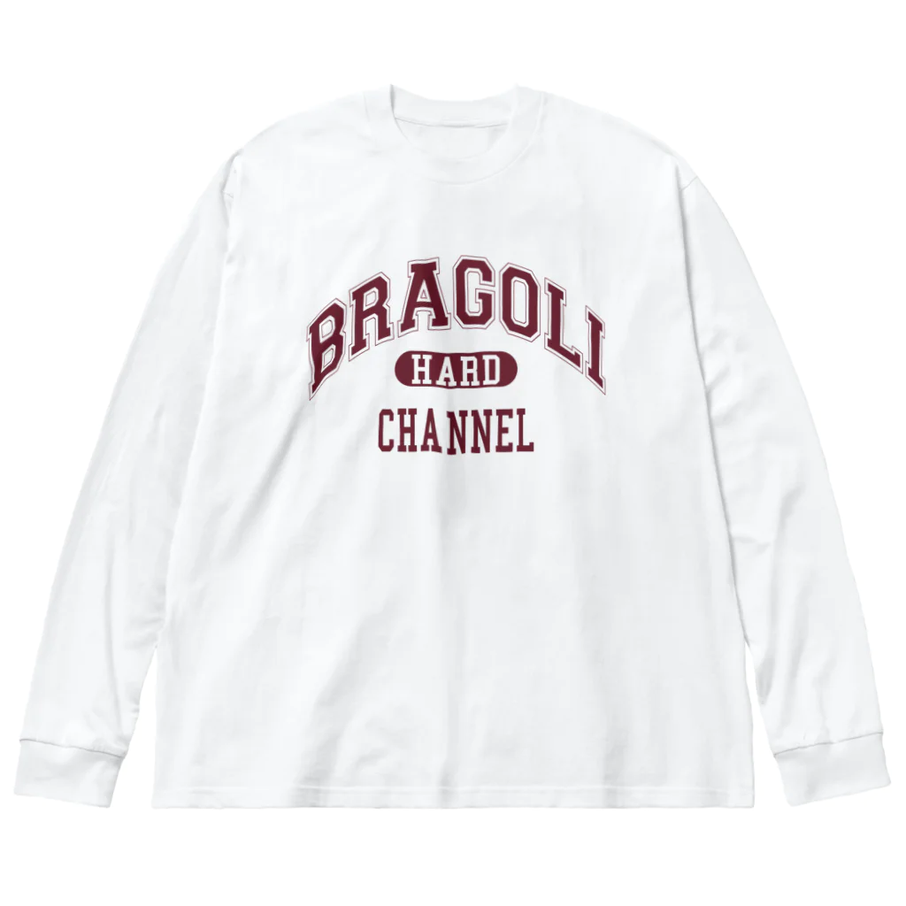 BRAGOLI 旗艦店のカレッジロゴ② ビッグシルエットロングスリーブTシャツ