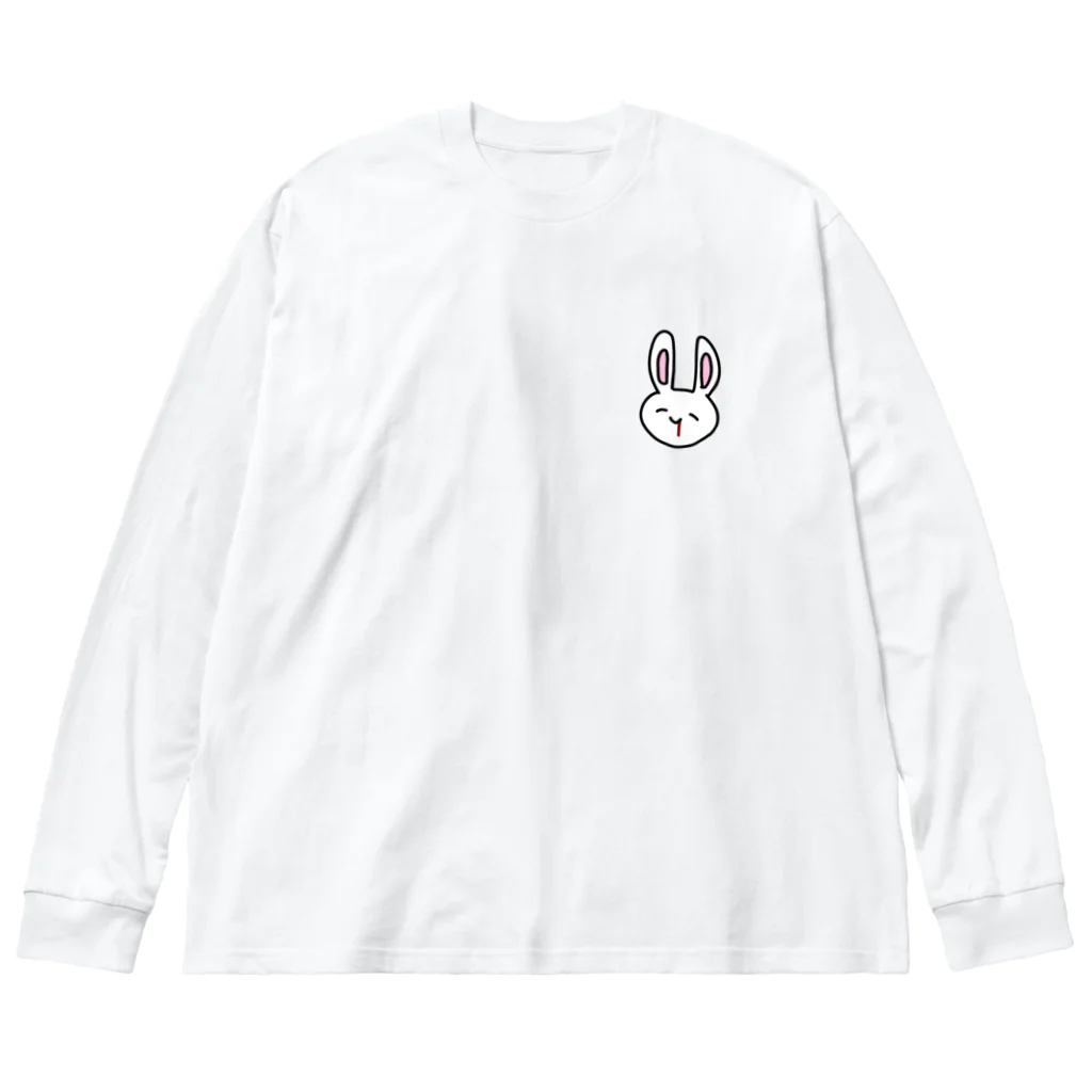 テキトーに生きたいのゆるかわうさぎ Big Long Sleeve T-Shirt