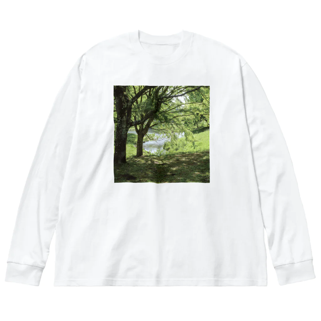 akane_art（茜音工房）の癒しの風景（樹木） ビッグシルエットロングスリーブTシャツ