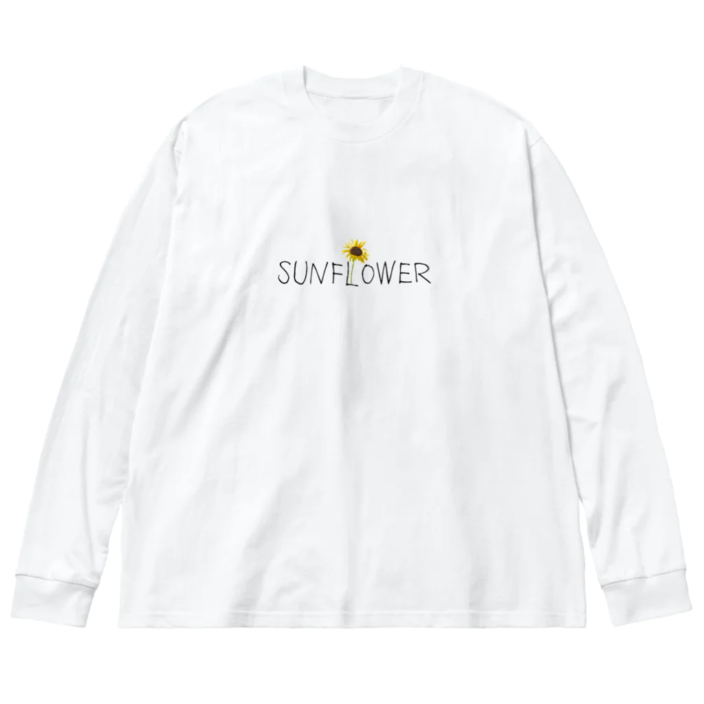 TAKKMAN shopのSUNFLOWER(向日葵) ビッグシルエットロングスリーブTシャツ