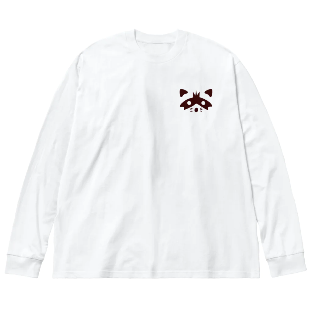 ARAPIANOのアライグマのアラちゃんビッグシルエットロングスリーブTシャツ ビッグシルエットロングスリーブTシャツ