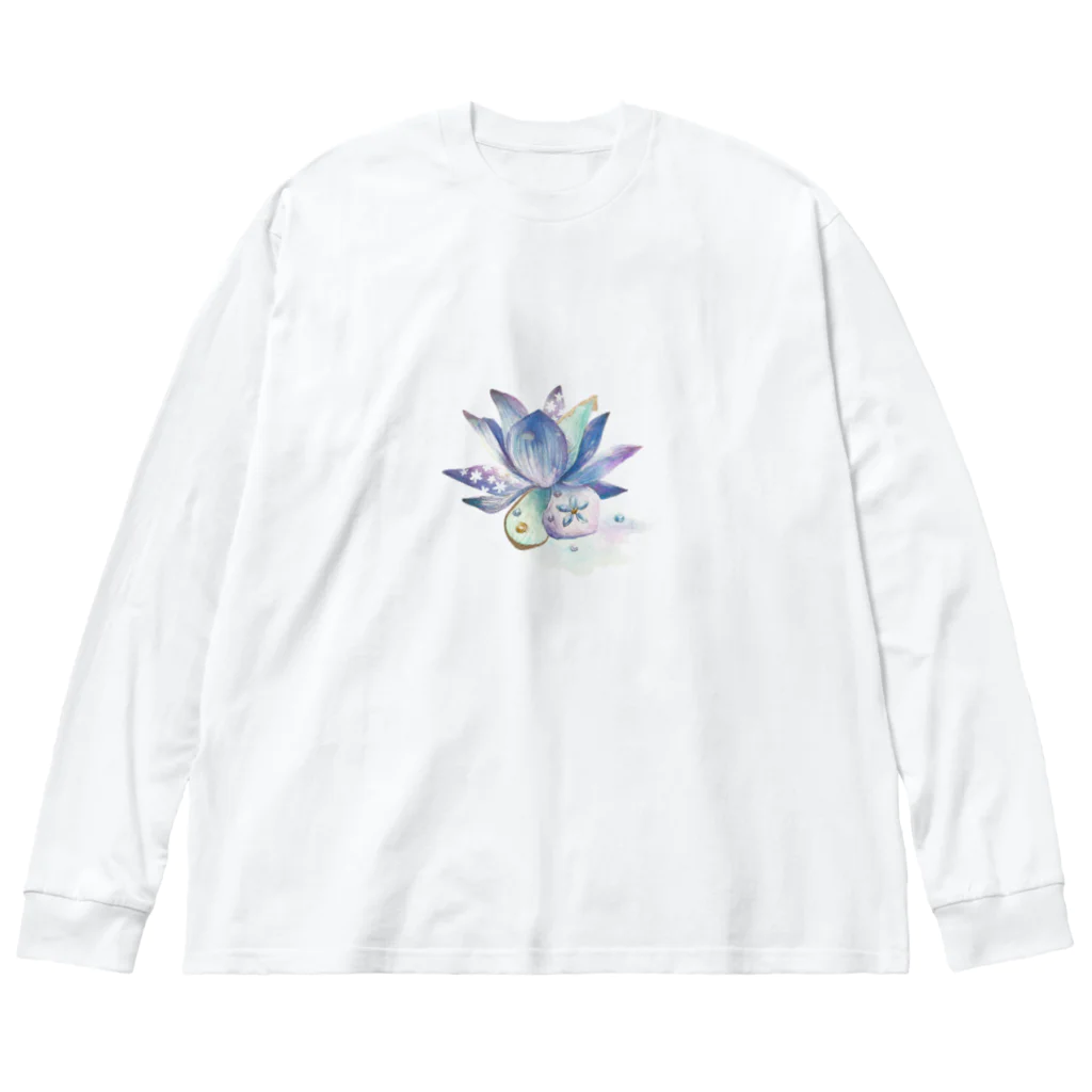 華涙(haru)goodsの飾り花 Big Long Sleeve T-Shirt