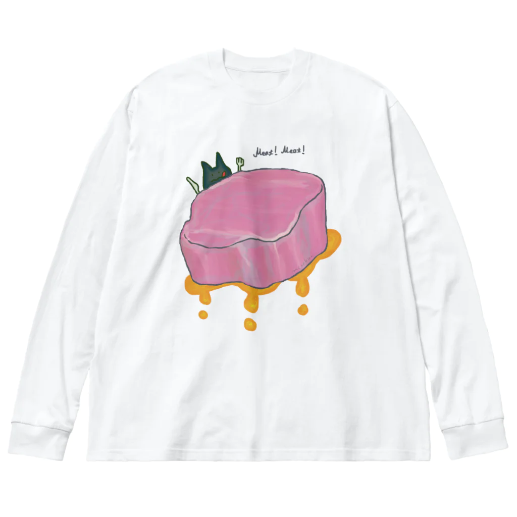 [ DDitBBD. ]のMeat! Meat! ビッグシルエットロングスリーブTシャツ