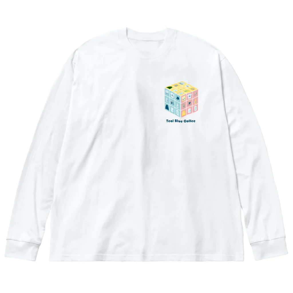Teal Blue CoffeeのTealBlueItems _Cube COMPLETE Ver. ビッグシルエットロングスリーブTシャツ
