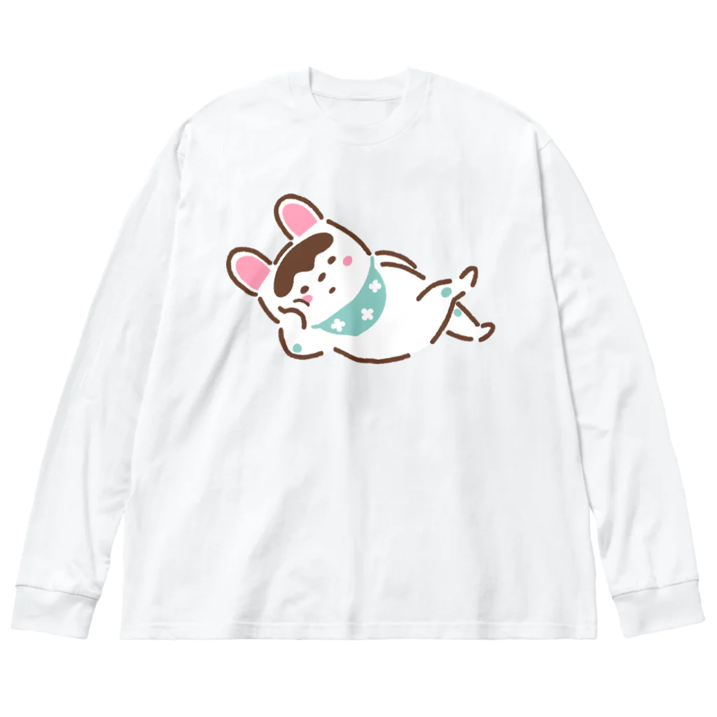 しまめのごろ寝いぬはりこ Big Long Sleeve T-Shirt