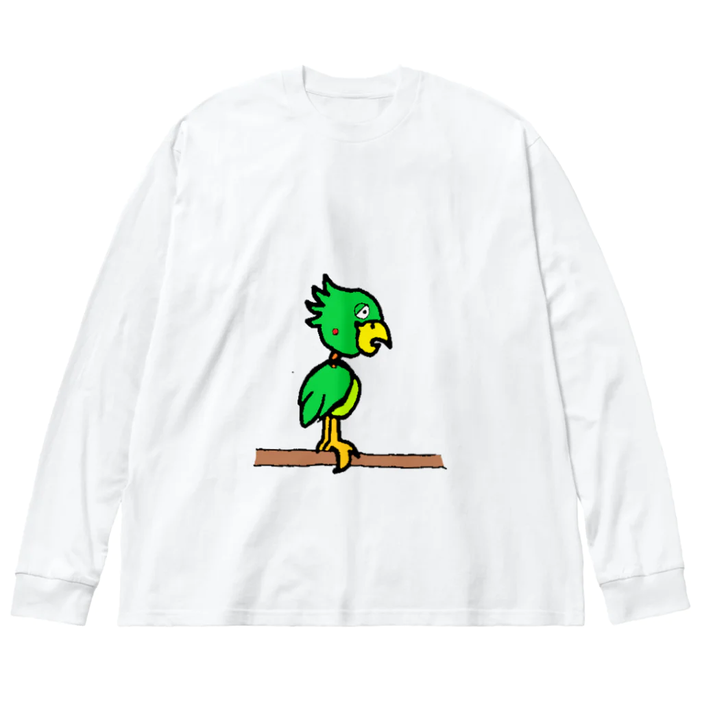 en dedans　～心に秘めて～のen dedans ロボと鳥 Big Long Sleeve T-Shirt