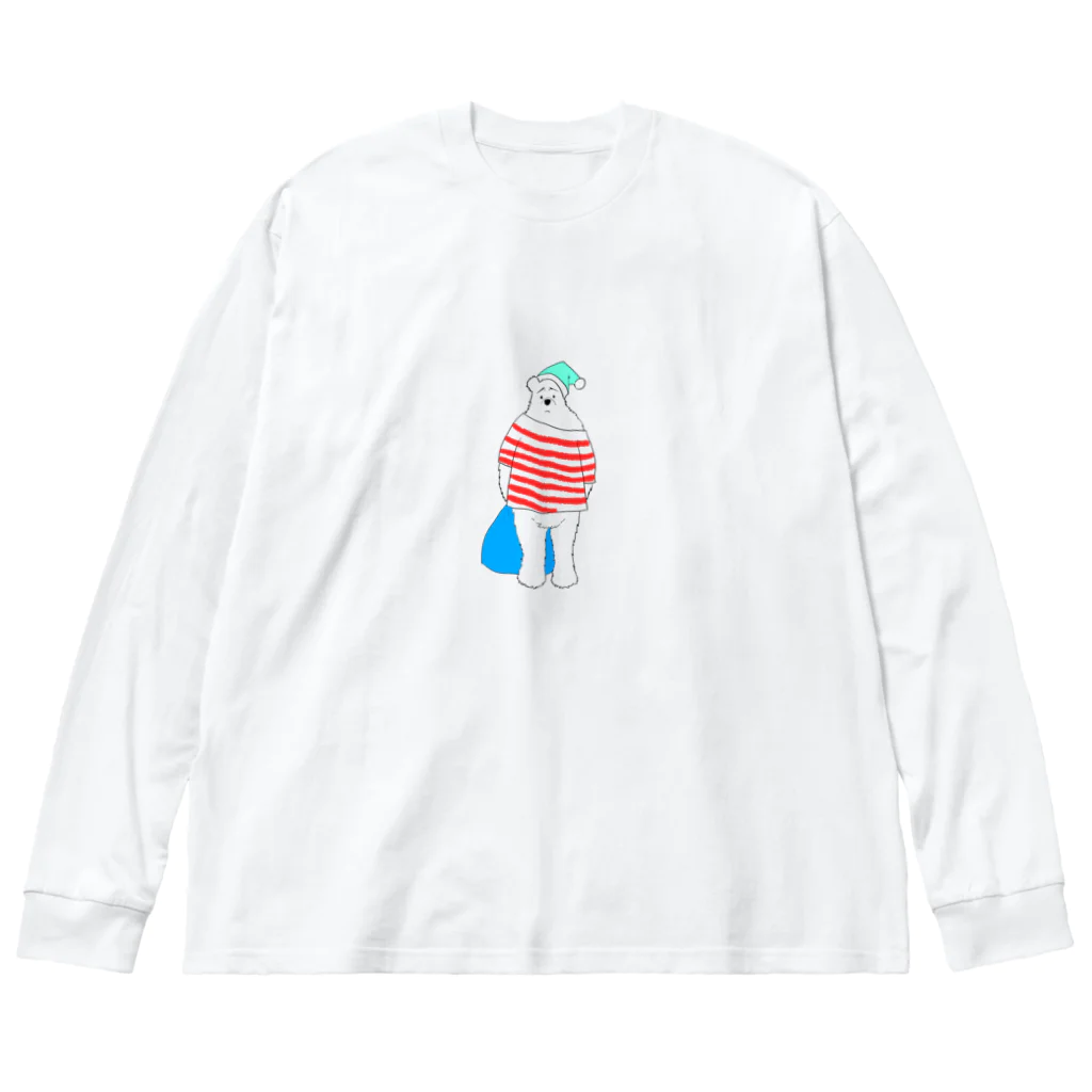 どどれの寝れないクマ Big Long Sleeve T-Shirt