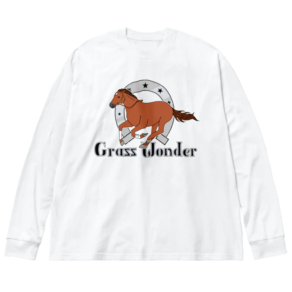 シロクマ商店のグラスワンダー Big Long Sleeve T-Shirt