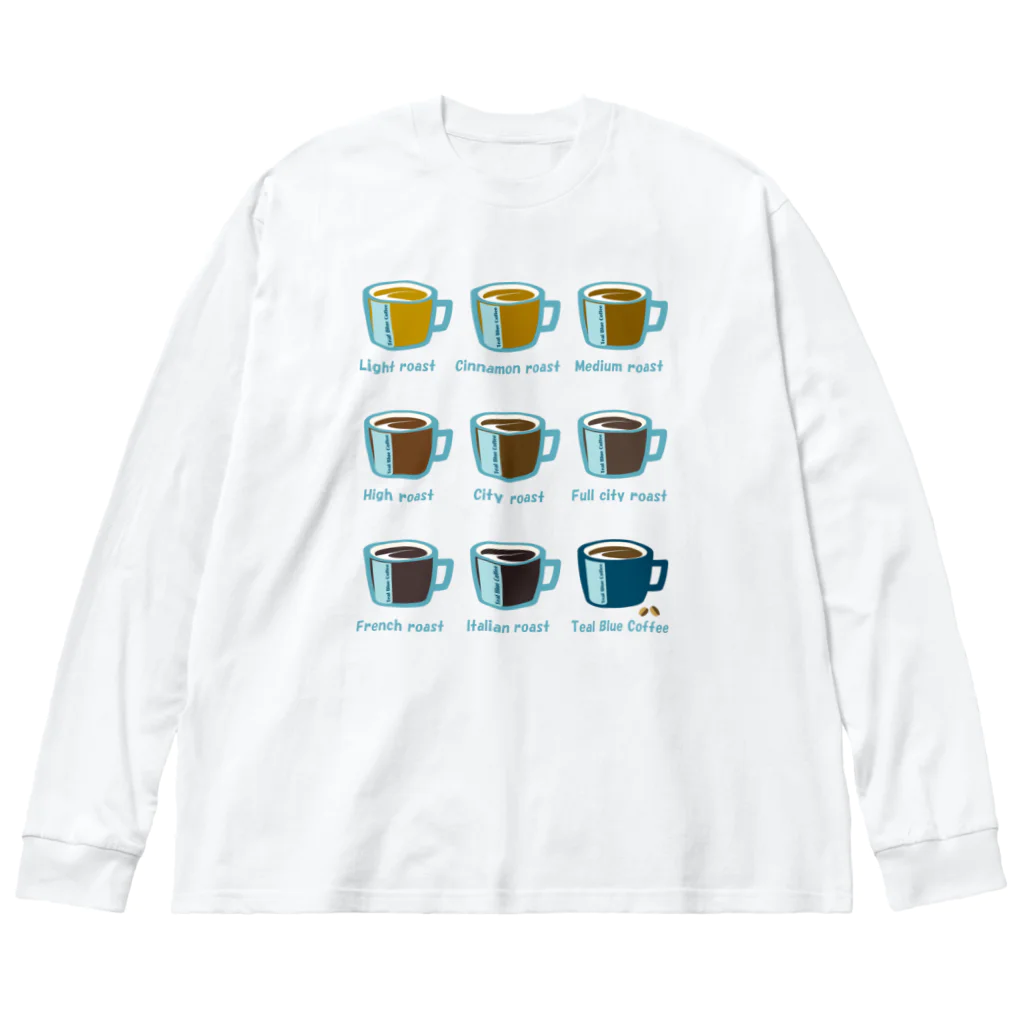 Teal Blue CoffeeのRoasted coffee Big Long Sleeve T-Shirt