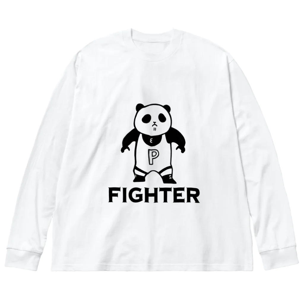 パンダプロレス&パンダジムのパンダプロレス ファイター Big Long Sleeve T-Shirt