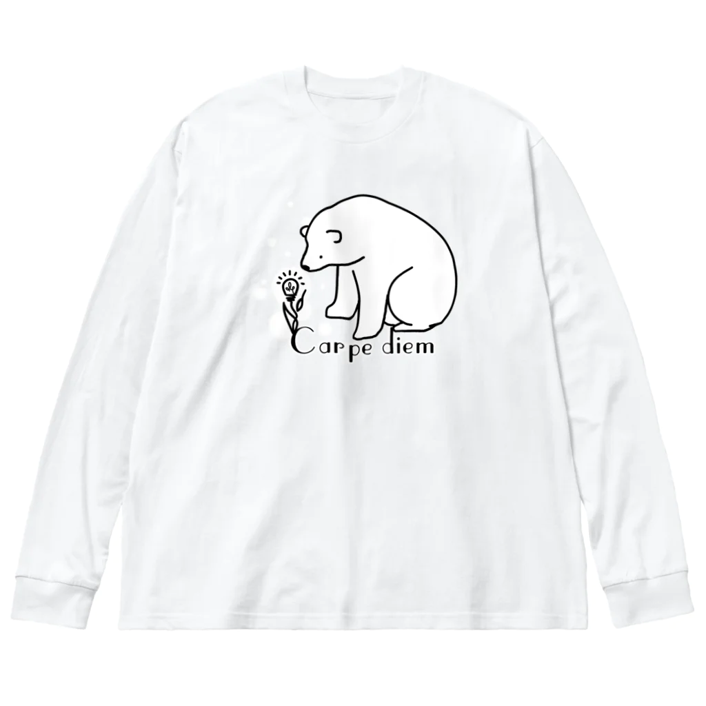 シロクマ商店のCarpe diem ビッグシルエットロングスリーブTシャツ