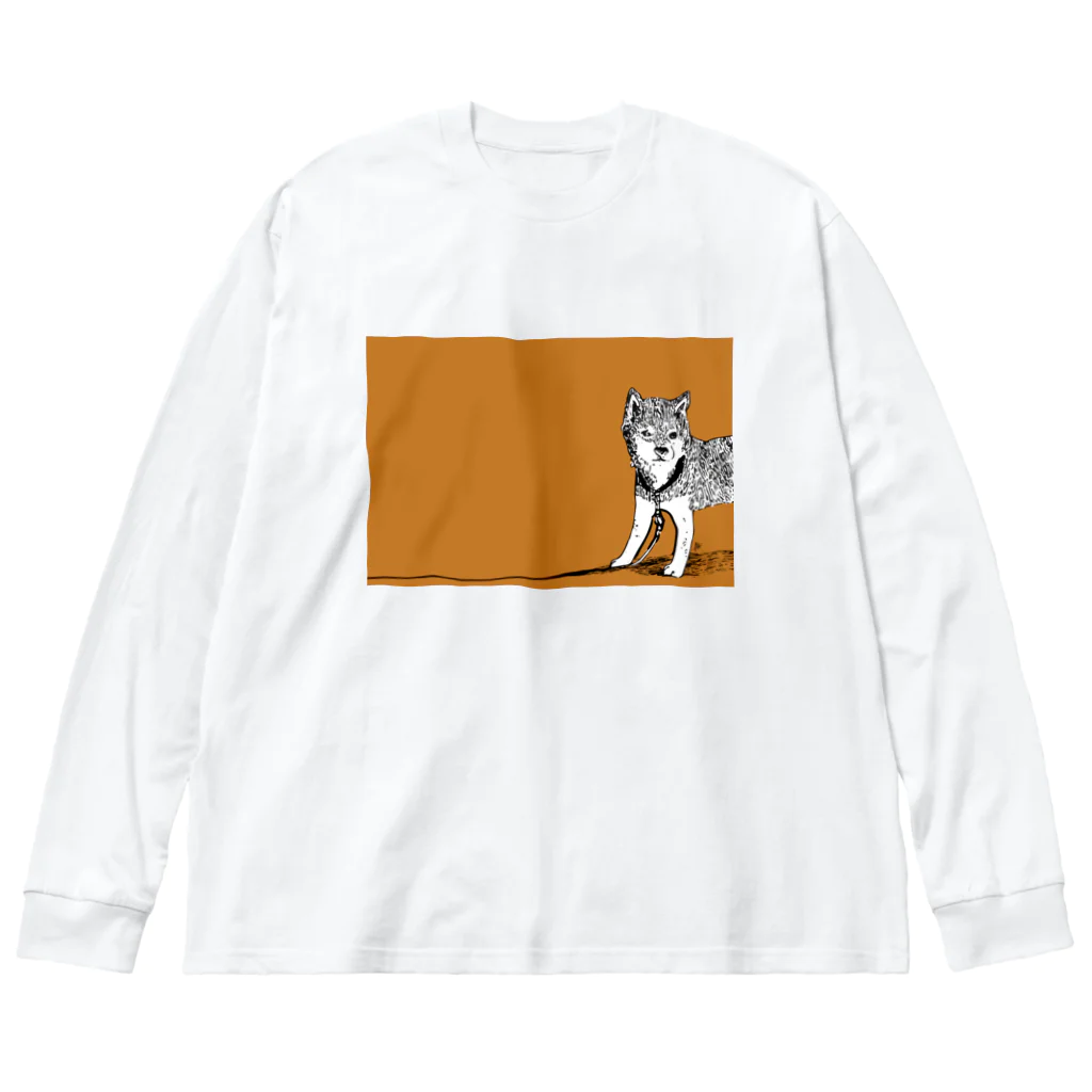 near-oneのくろしばのろくすけ（オツム） ビッグシルエットロングスリーブTシャツ