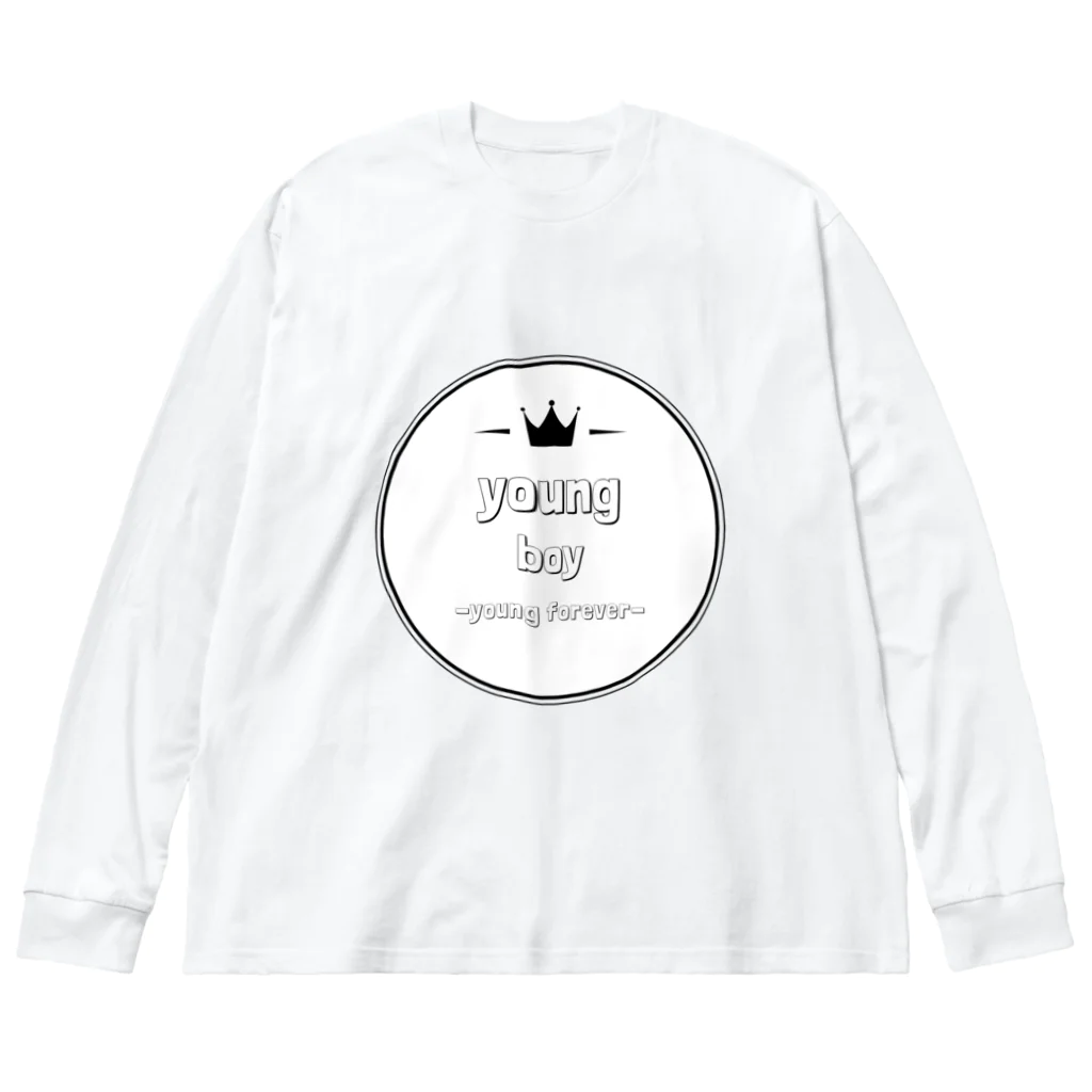 -young boy-のyoung girl ビッグシルエットロングスリーブTシャツ