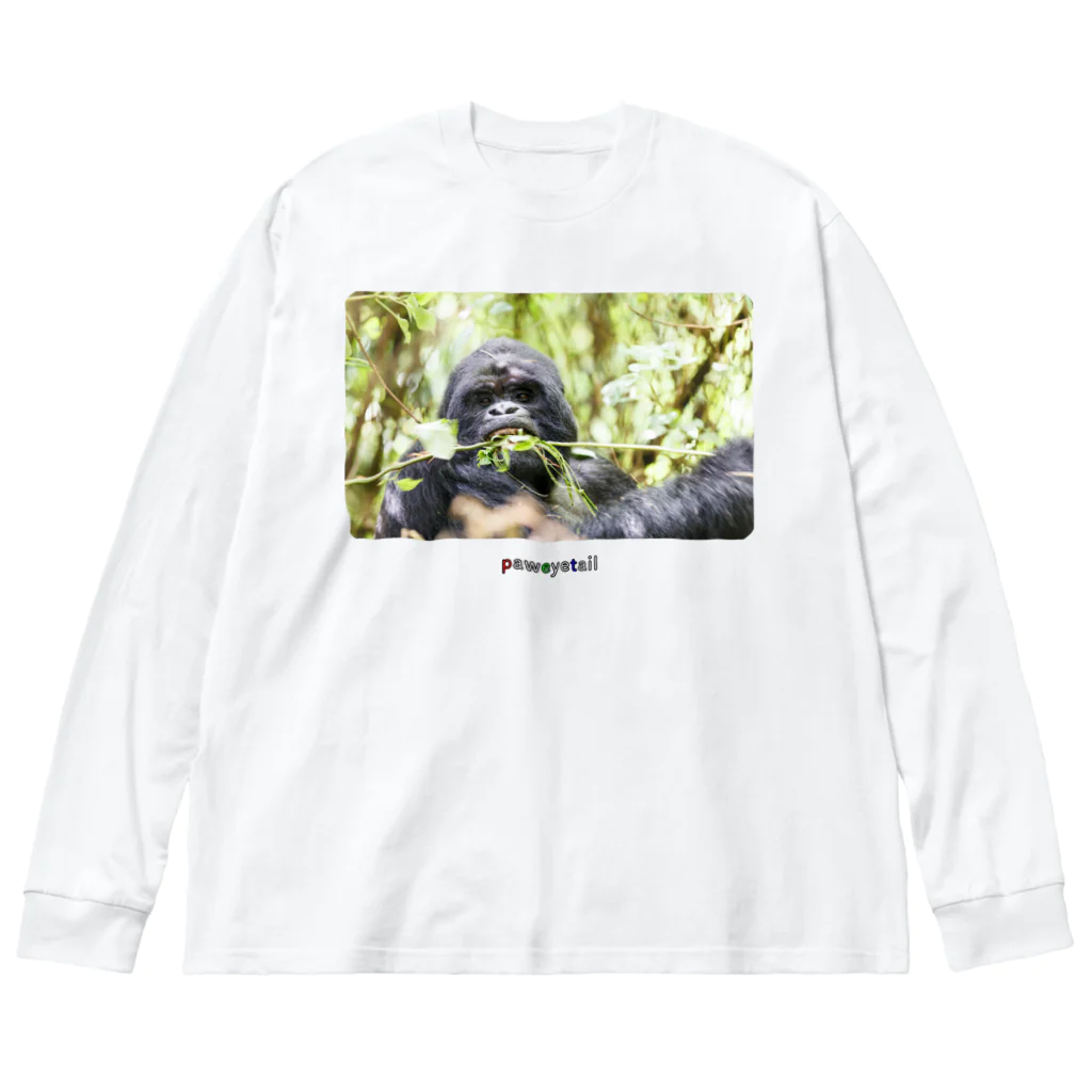 paweyetailの会長:  御利良野 光 (Ray Gorilla Beringei) ビッグシルエットロングスリーブTシャツ