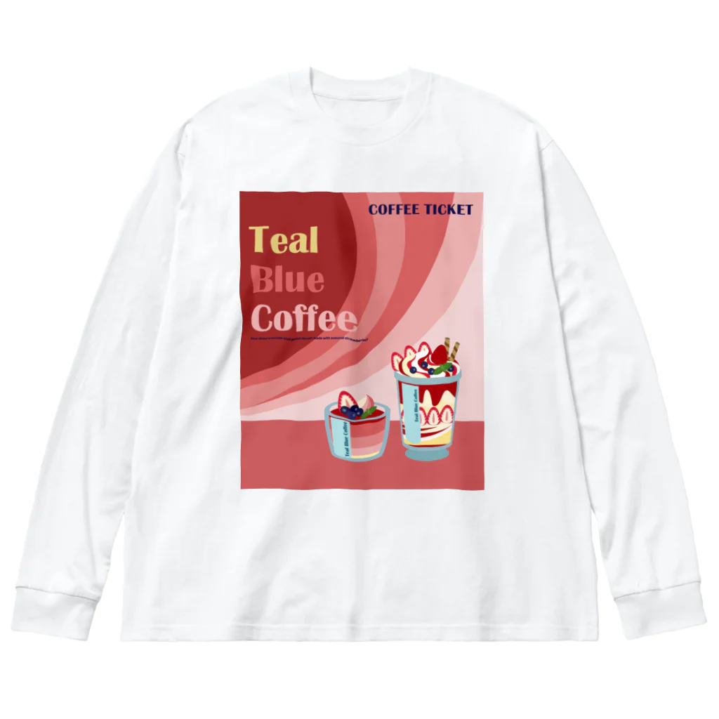Teal Blue CoffeeのSpecial strawberry ビッグシルエットロングスリーブTシャツ