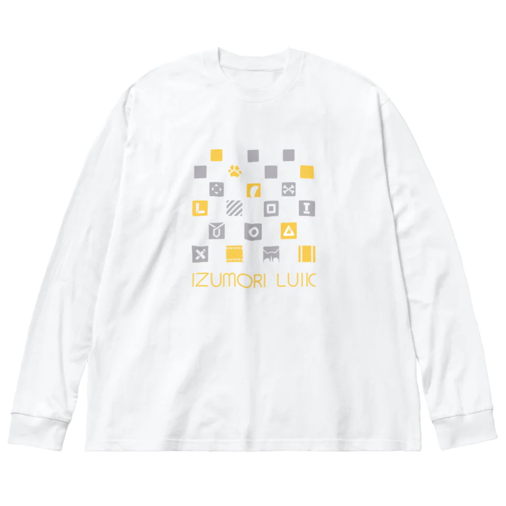 犾守ルイク🐾🎮＠Vtuberのルイクオリジナルグッズ Design by やみ ビッグシルエットロングスリーブTシャツ