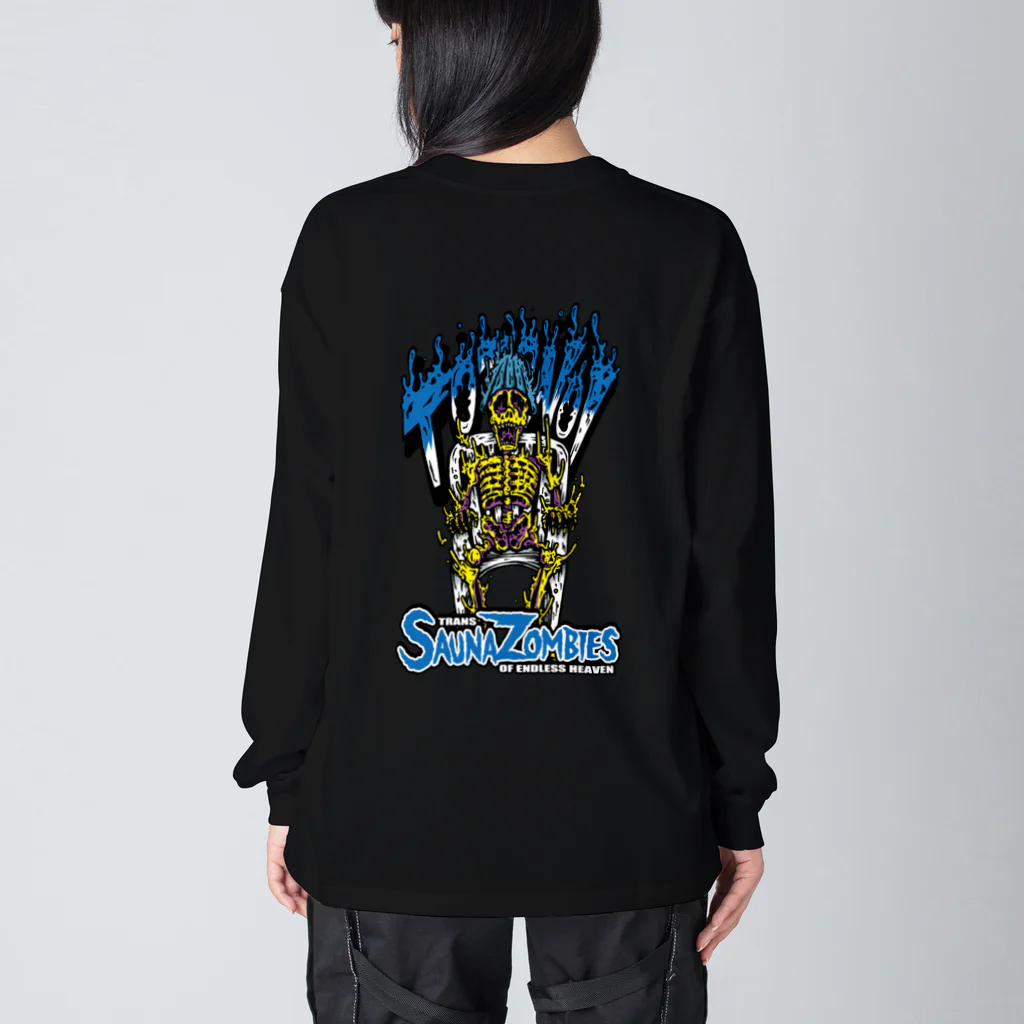 SAUNA ZOMBIESのSAUNAZOMBIES -37LOGO & TOTONOI SKELETON LONGSLEEVE BIG T - Big Long Sleeve T-Shirt