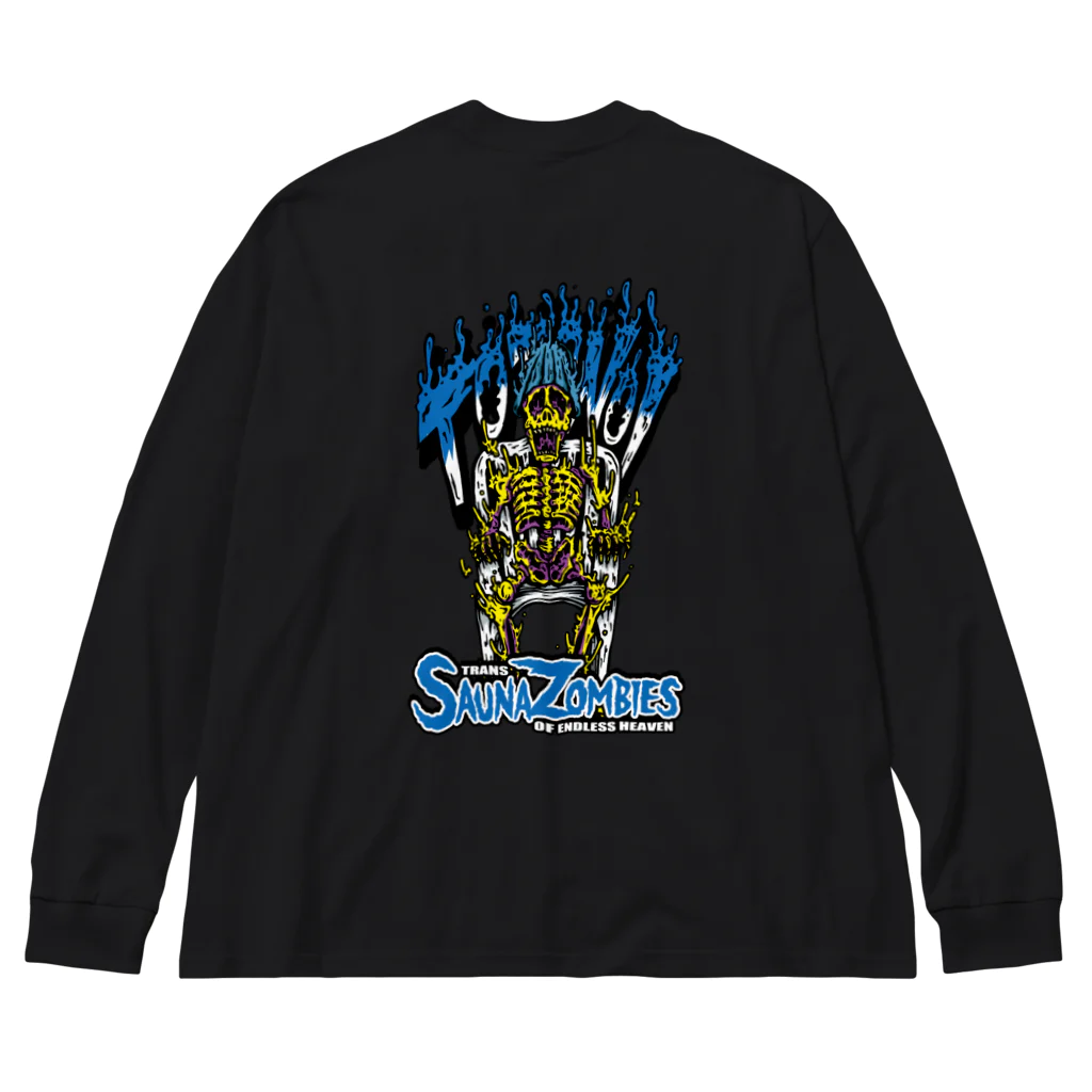 SAUNA ZOMBIESのSAUNAZOMBIES -37LOGO & TOTONOI SKELETON LONGSLEEVE BIG T - ビッグシルエットロングスリーブTシャツ