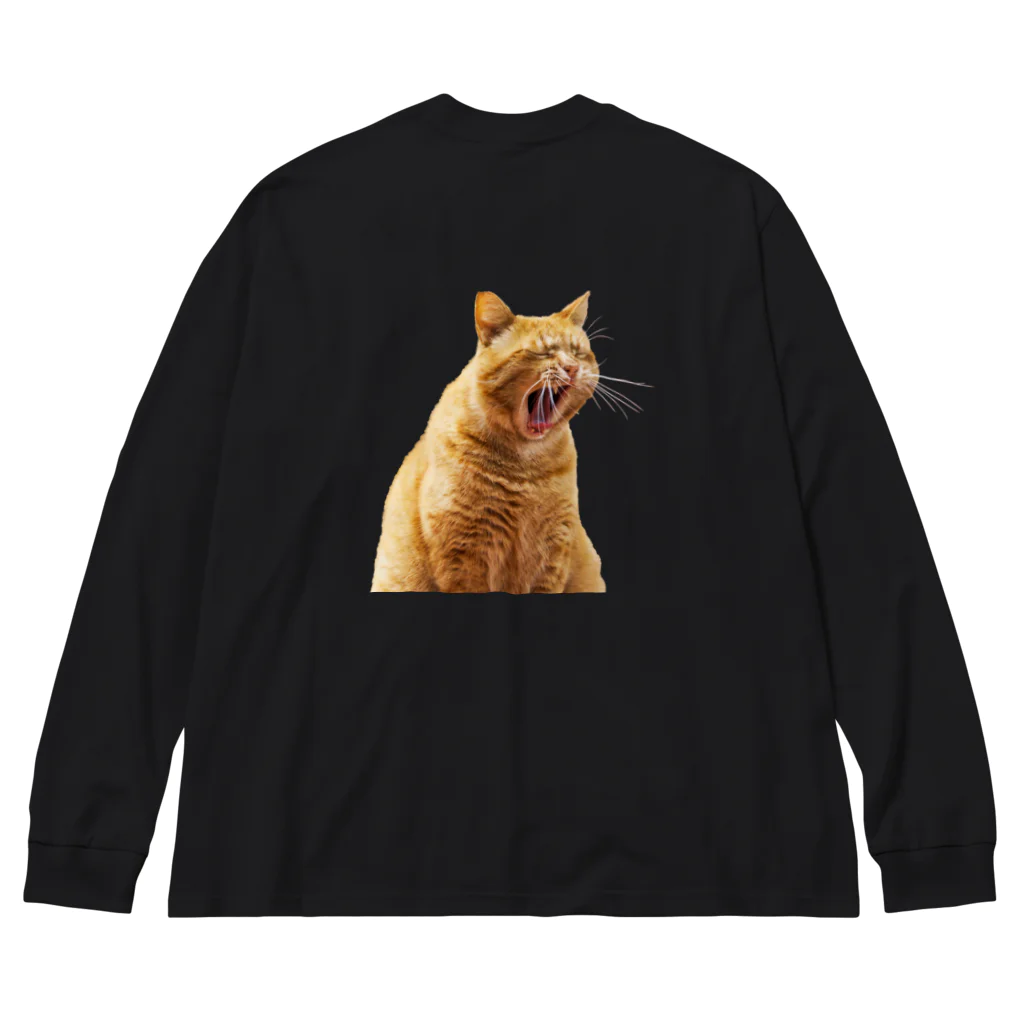 umameshiのあくびネコ / yawning cat Big Long Sleeve T-Shirt