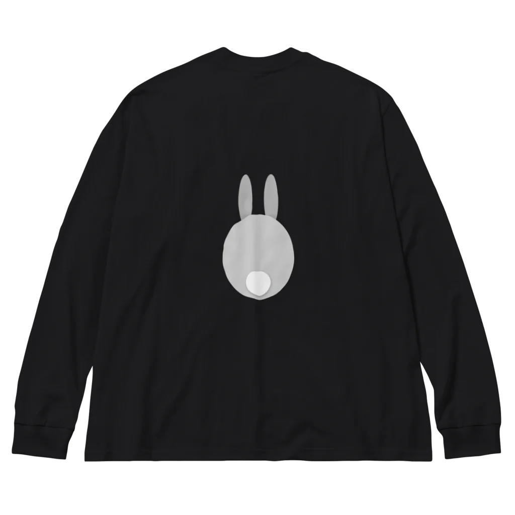 rabbiのうざぎのテール - rabbit tail ビッグシルエットロングスリーブTシャツ