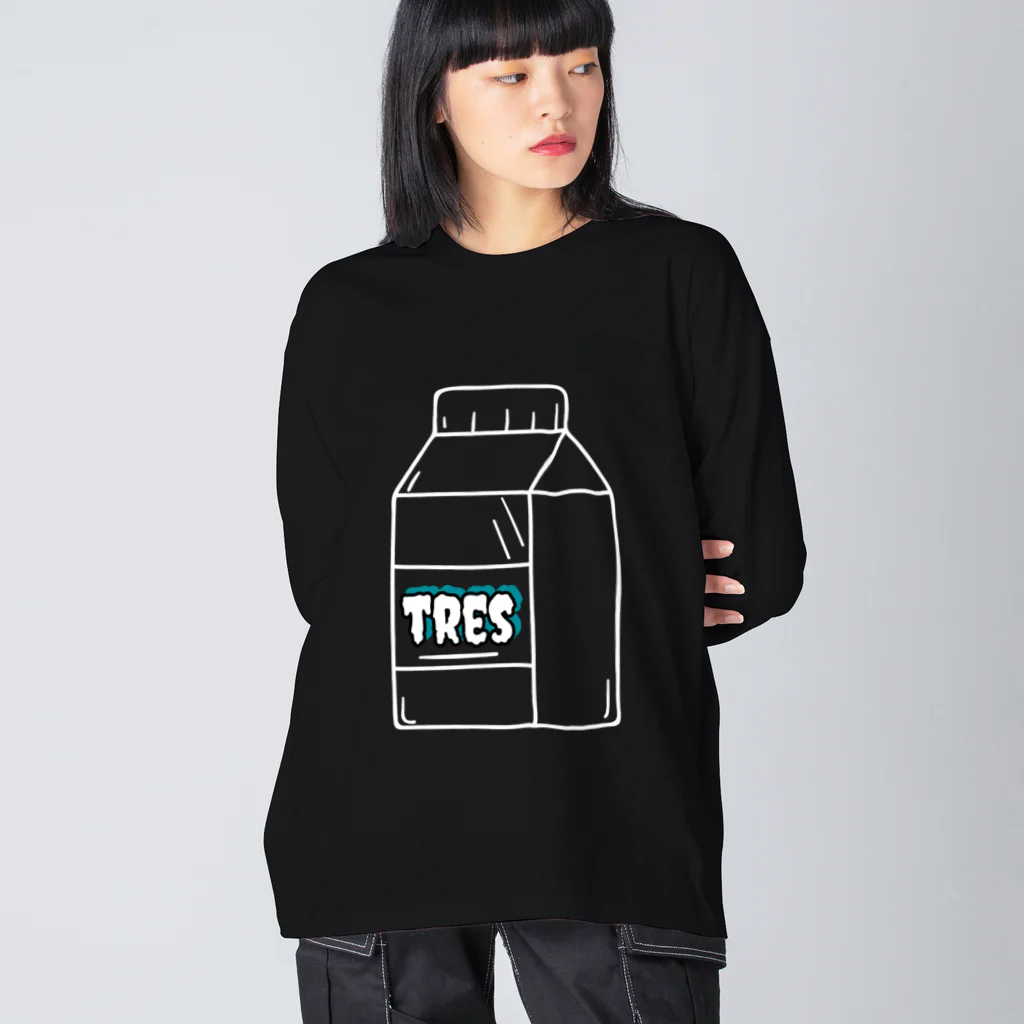 TRESのTRES milk ビッグシルエットロングスリーブTシャツ
