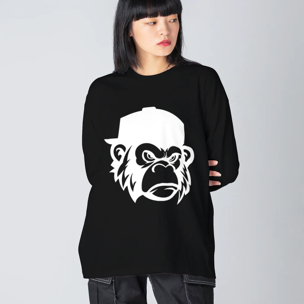 Omiya_ JAP_038のRCW_Gorilla_w ビッグシルエットロングスリーブTシャツ