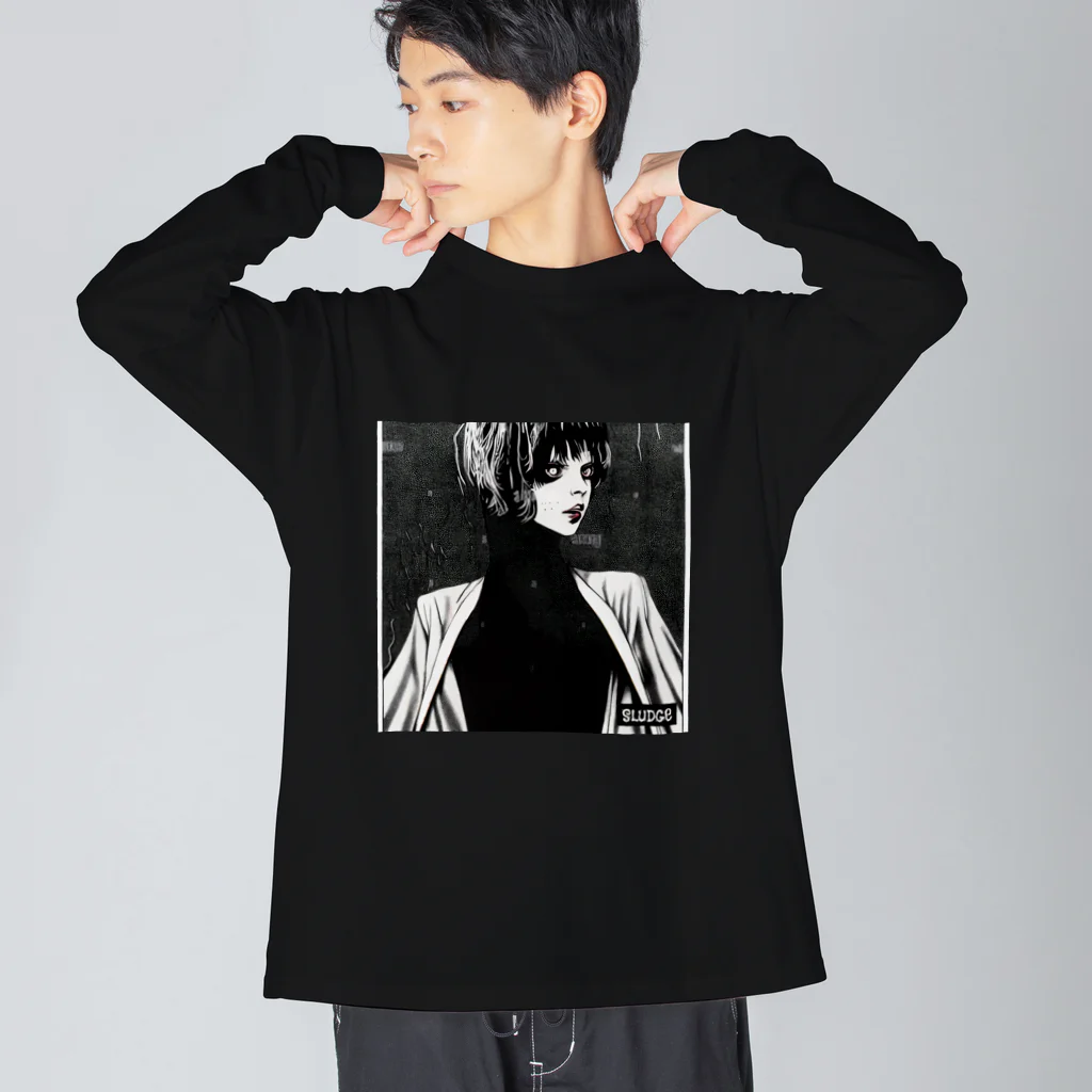 SLUDGEの常時偽物（Always a fake） Big Long Sleeve T-Shirt