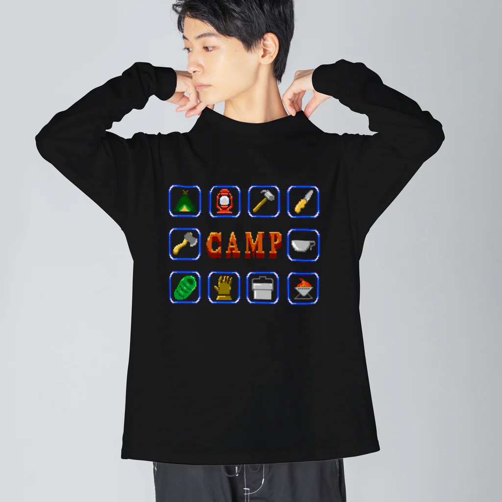 スロータイプ書店 Slowtype BooksのCAMP キャンプ 256 ビッグシルエットロングスリーブTシャツ