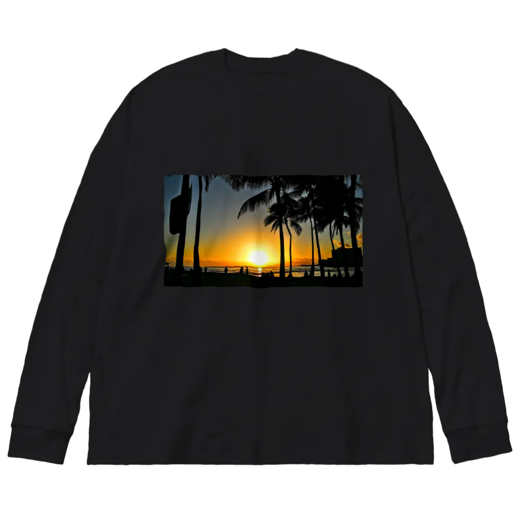 Hawaii Picturesのワイキキ🌅サンセット Big Long Sleeve T-Shirt