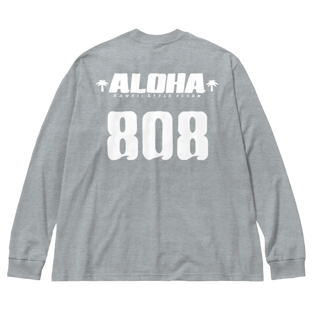 ハワイスタイルクラブの〔Back Print〕 Team ALOHA 808 ビッグシルエットロングスリーブTシャツ