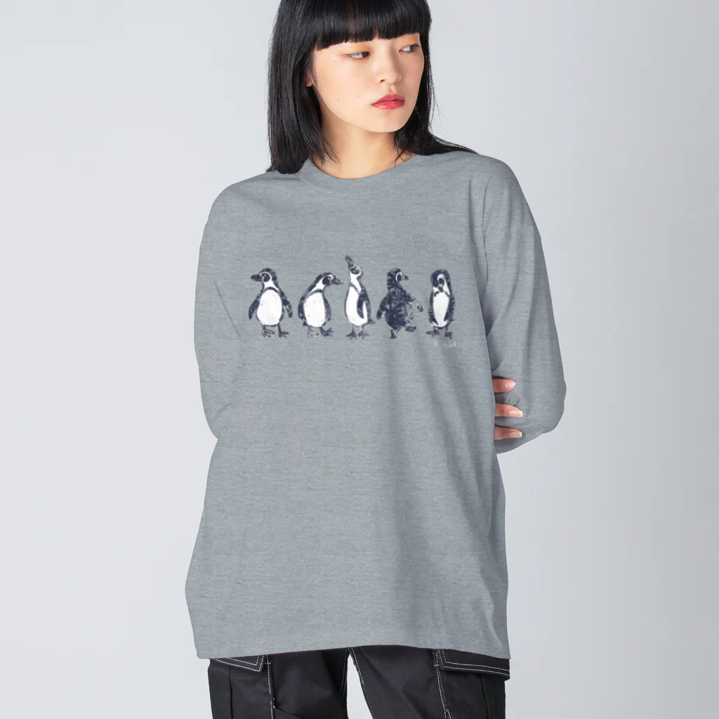 K.tskdのpenguin  dance Big Long Sleeve T-Shirt