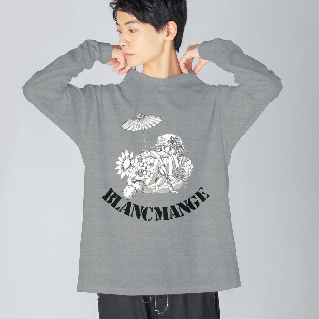 萩岩睦美のグッズショップの長そでビッグT　ポー　ブランマンジェ Big Long Sleeve T-Shirt