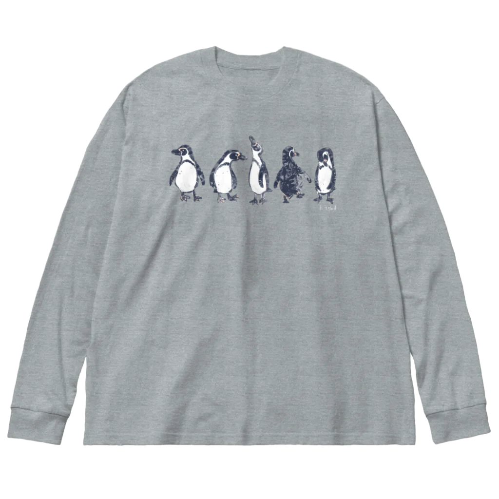 K.tskdのpenguin  dance Big Long Sleeve T-Shirt